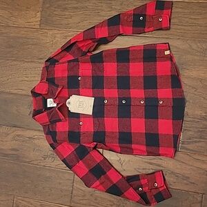 NWT True Craft boy's Buffalo check flannel shirt size 7